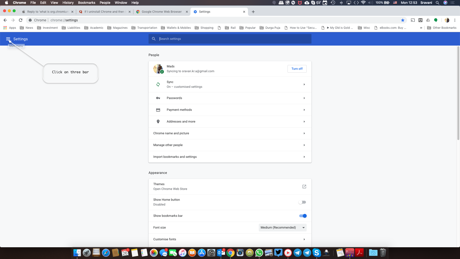 what is org.chromium.chromoting.me2me.sh Apple Community