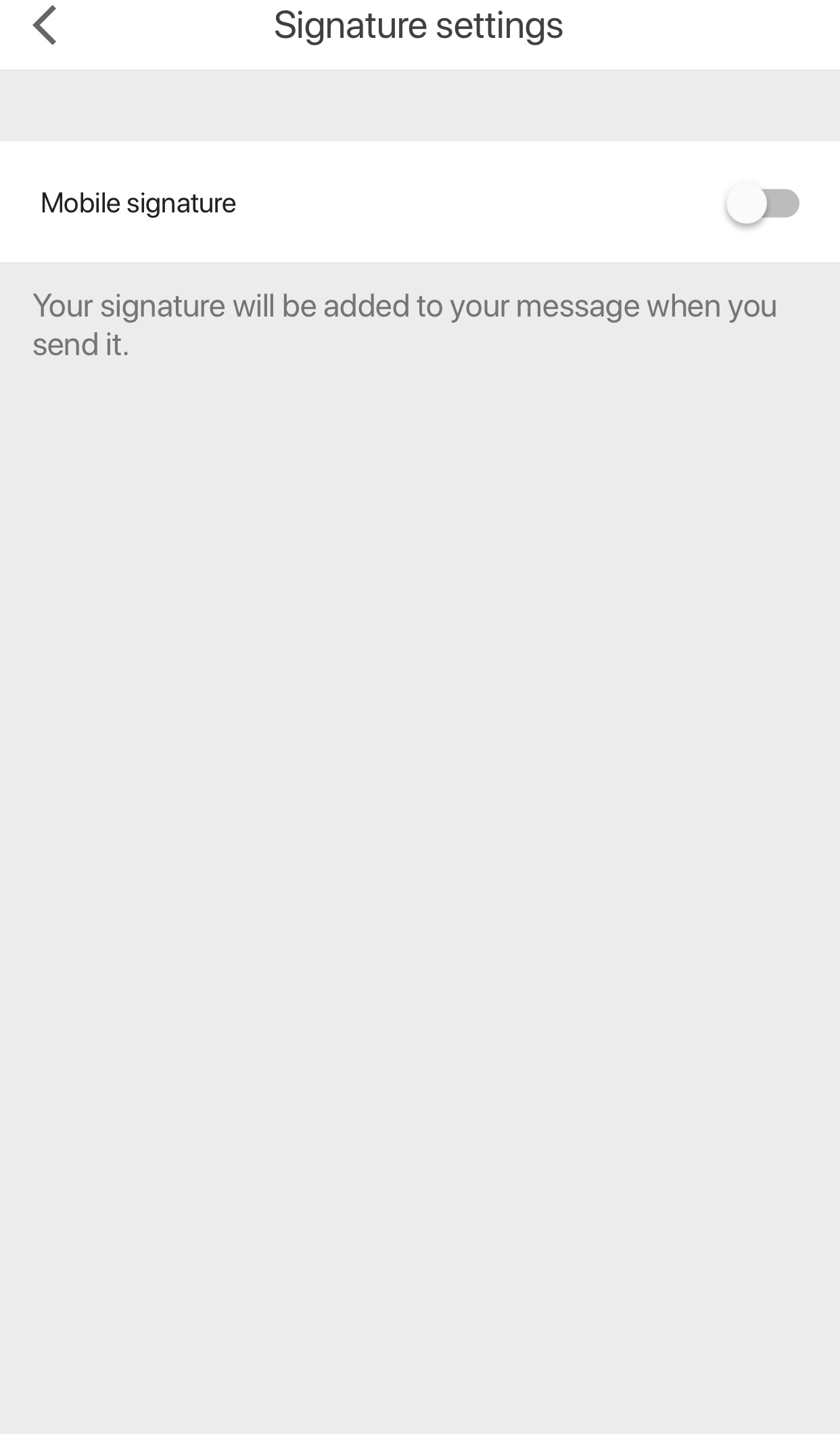 Disabling Mobile Signature On Gmail App Apple Community