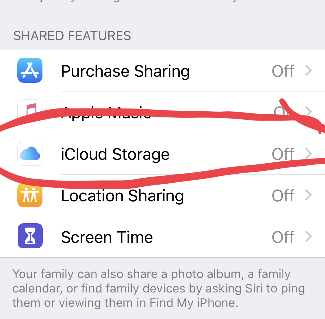 iCloud storage and Family Sharing - Apple Community