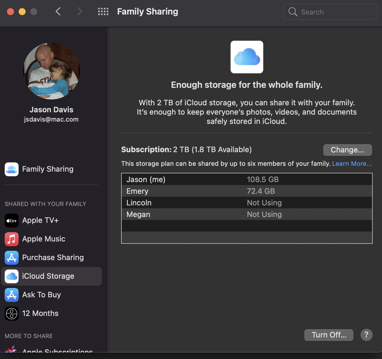 Family Sharing: iCloud Storage not appear… - Apple Community