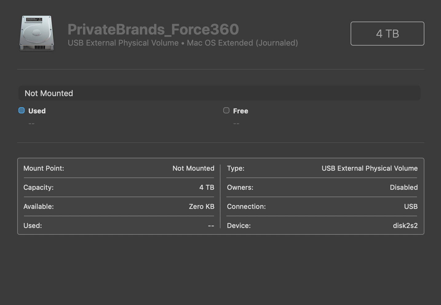 Hard Drive will not mount on Mac OS Mojav… Apple Community