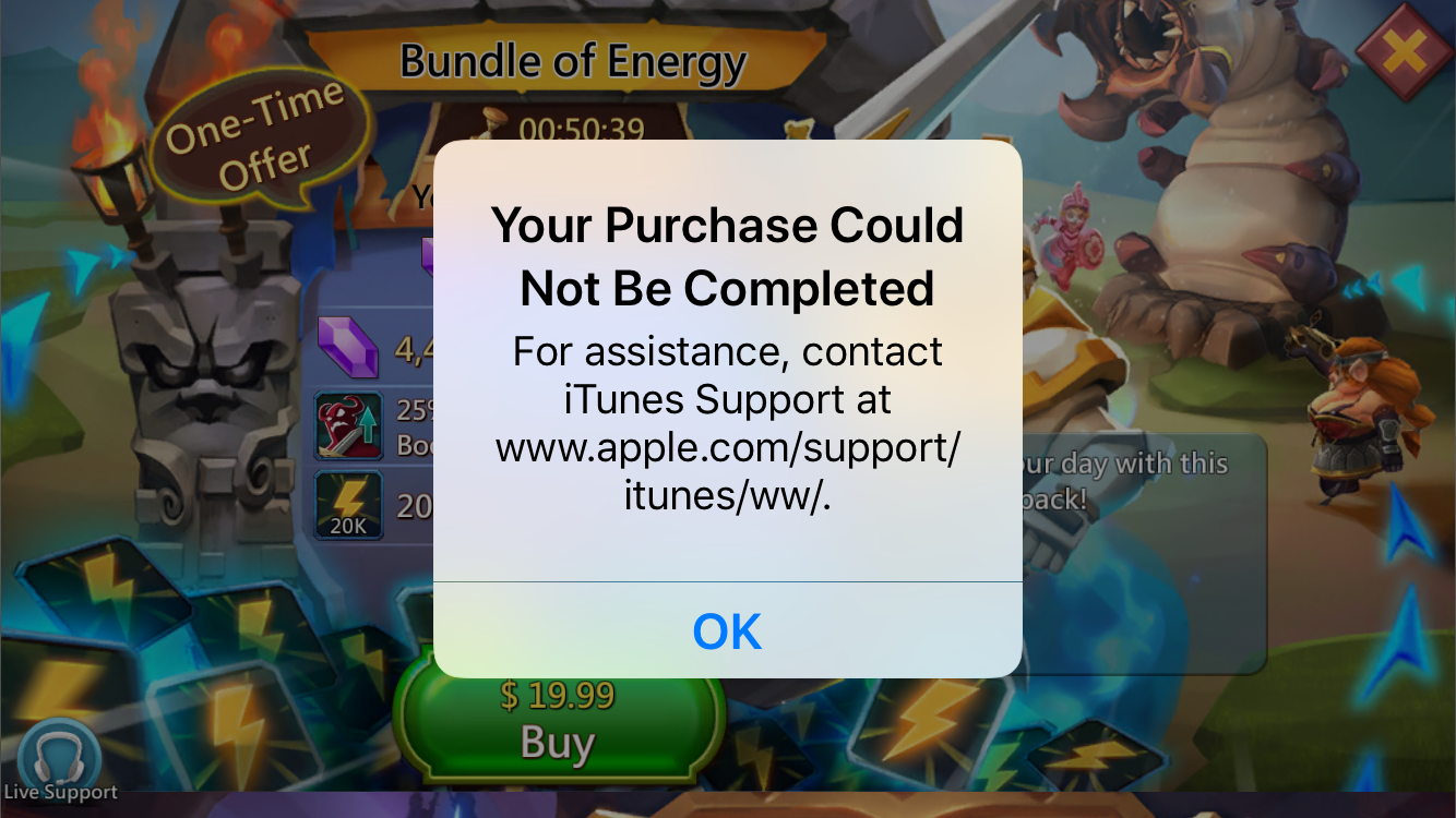 Cannot Complete Purchase Apple Community