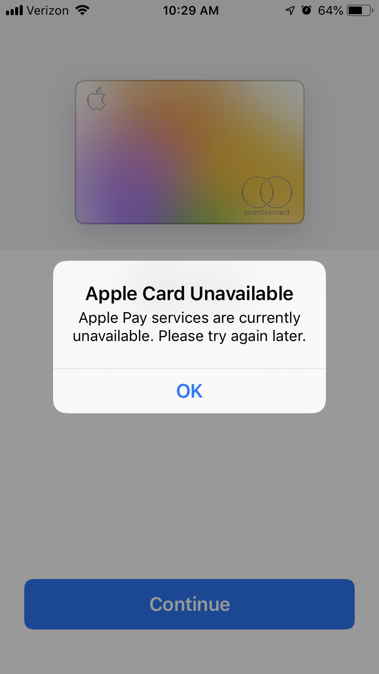 Apple Pay services unavailable when apply… Apple Community