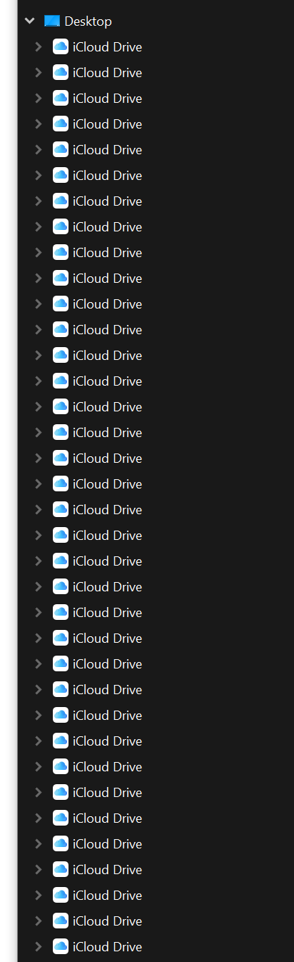 Multiple iCloud icons on Windows 10 - Apple Community