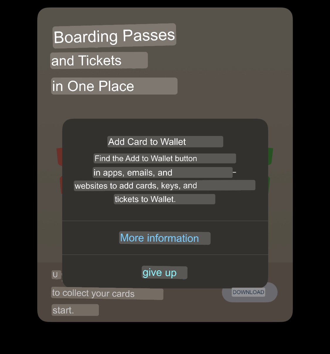 I can't add a card to the wallet?? Apple Community