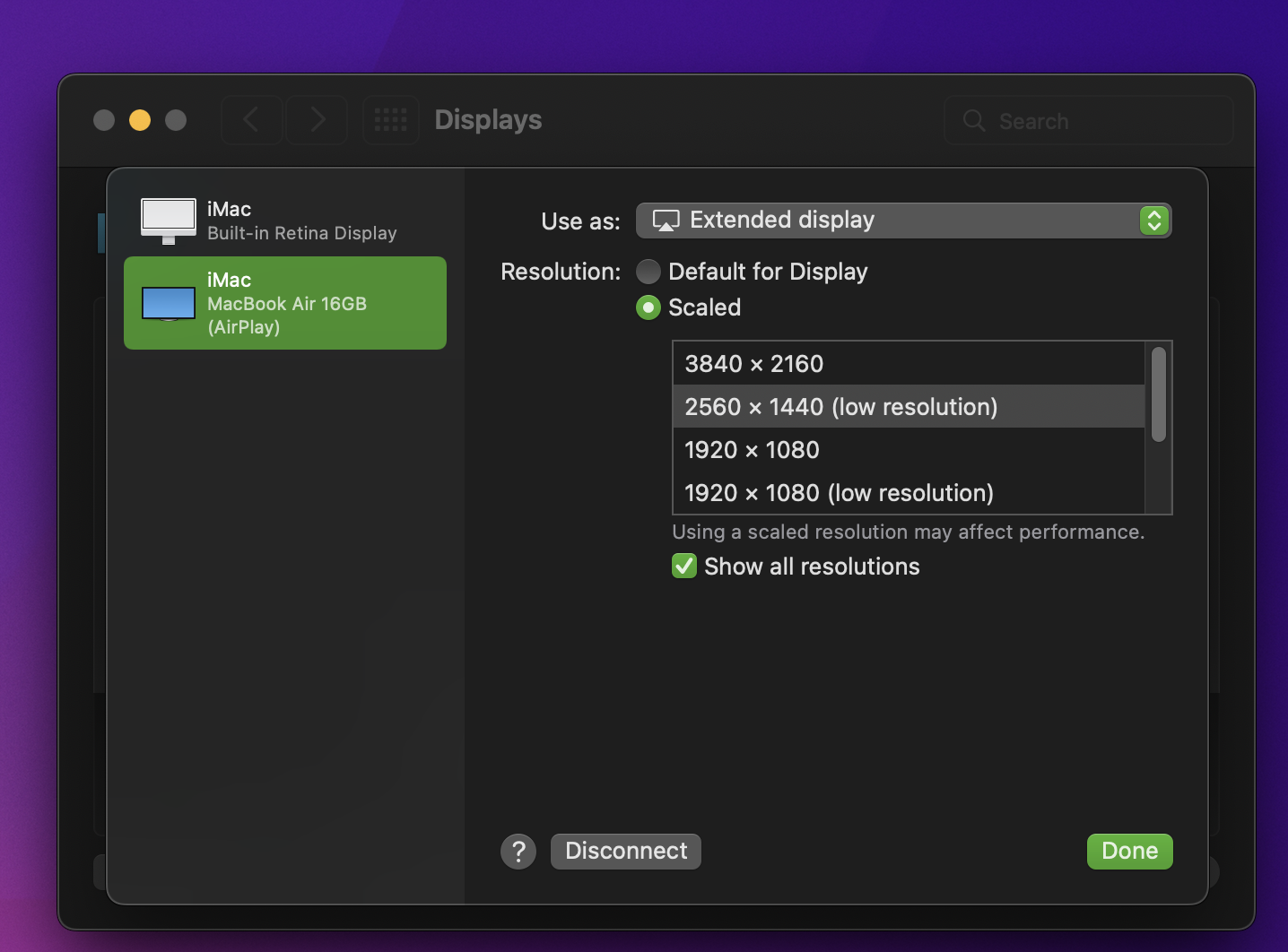 Airplay on MacBook Air M1 shows incorrect… Apple Community