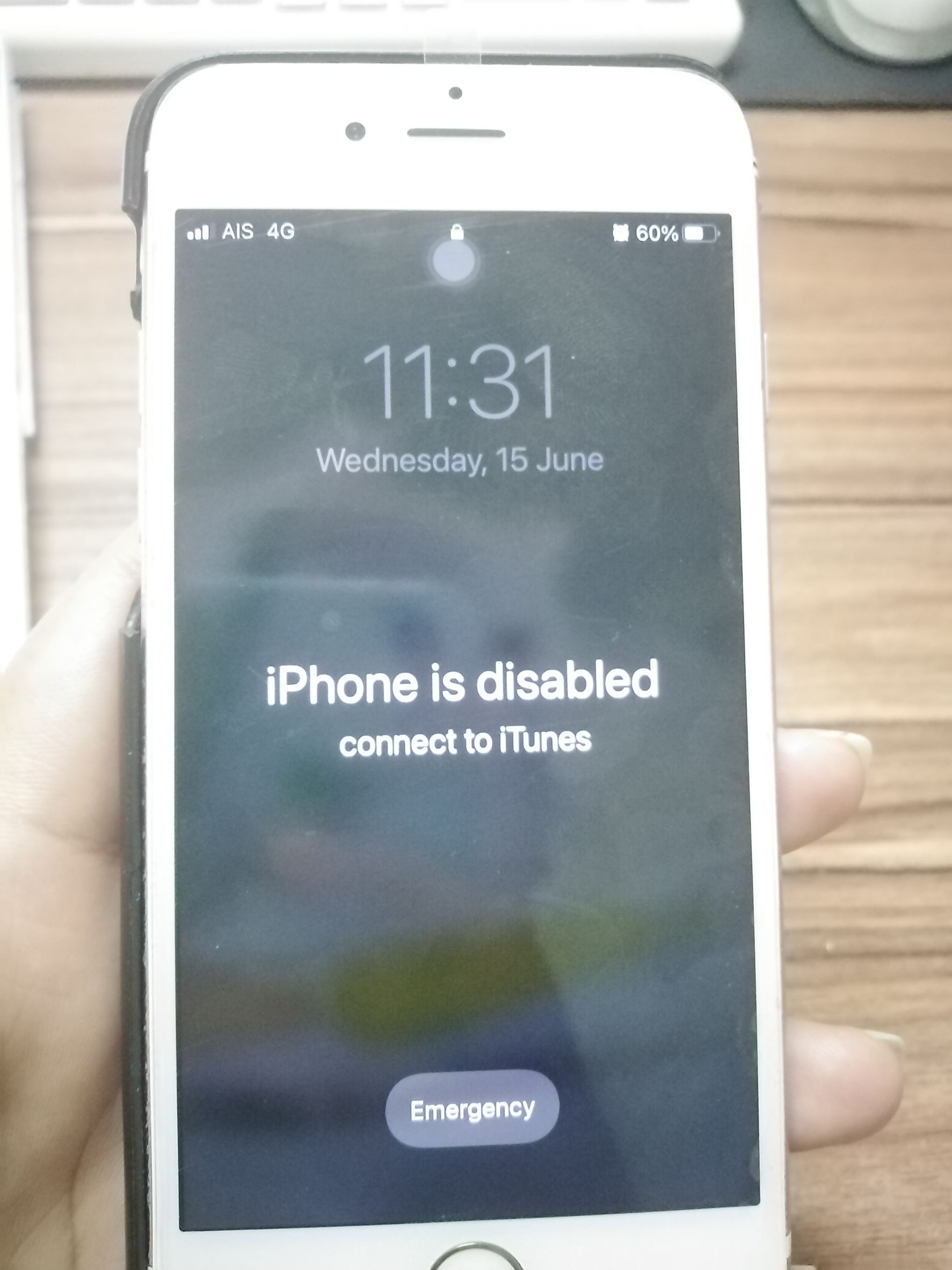 iPhone 6s is disabled connect iTunes - Apple Community