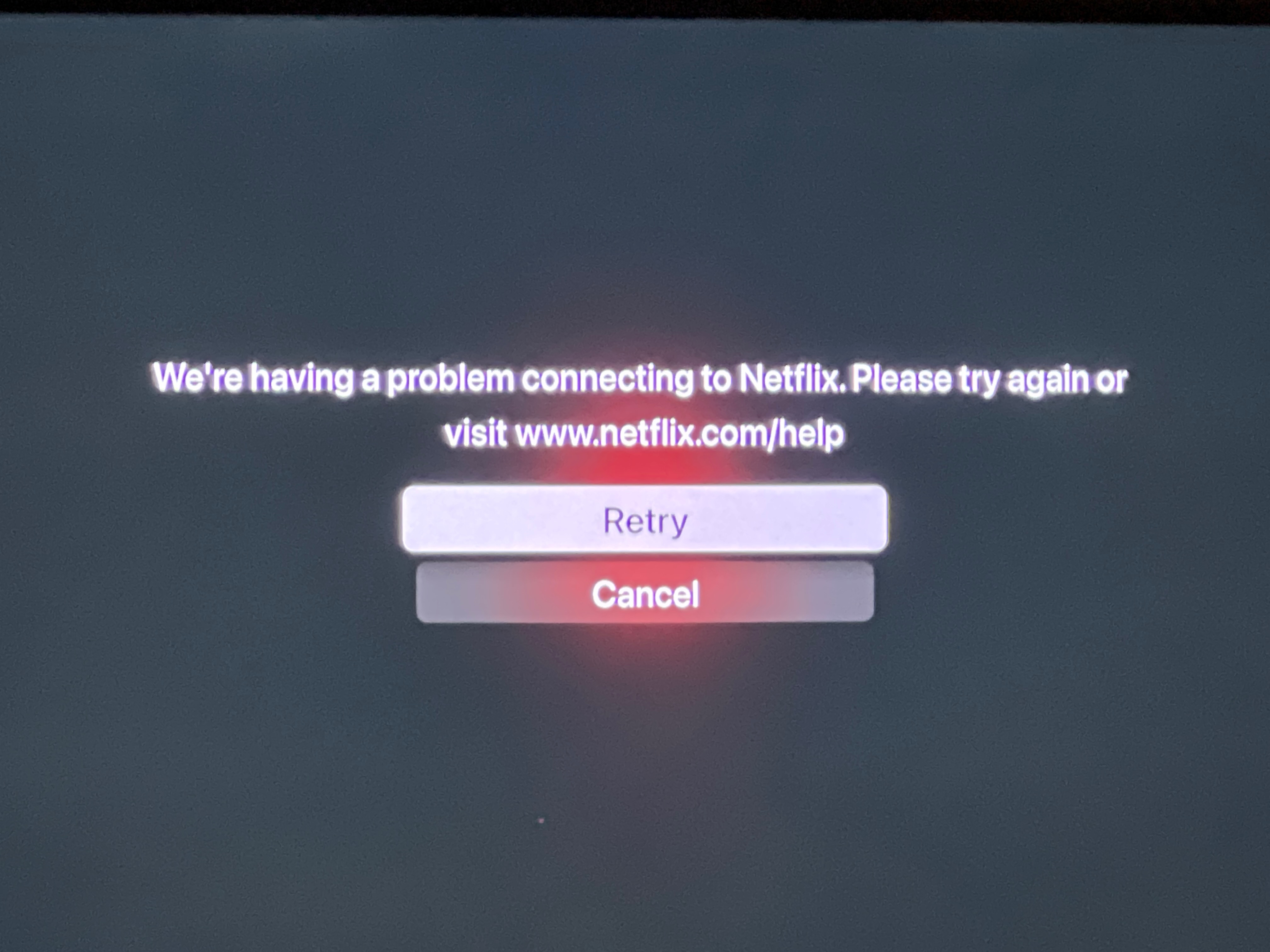 Anzai Sæt tøj væk Association Netflix not working on Apple TV - Apple Community