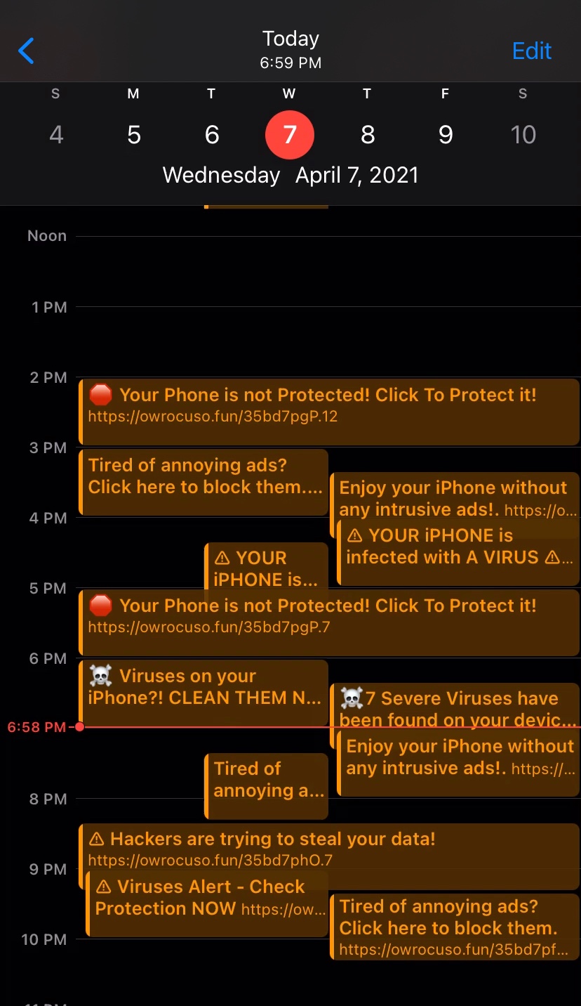 Virus In My Calendar Apple Community