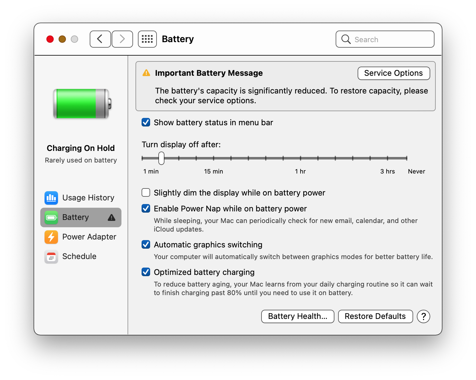 important battery message Apple Community