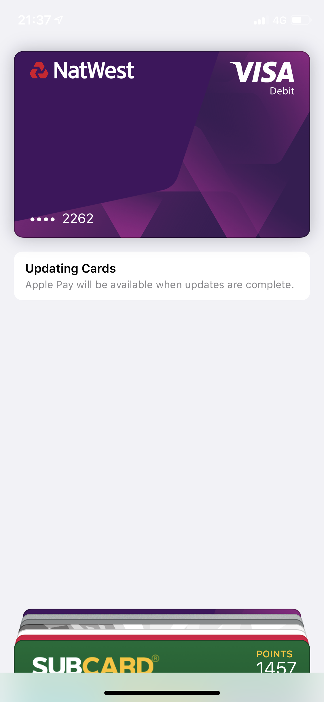 apple pay updating cards