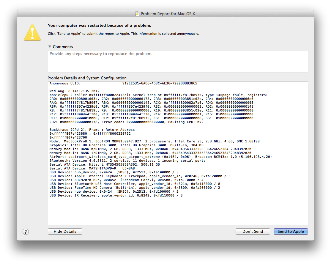 MacBook Pro freeze and alarm sound Apple Community