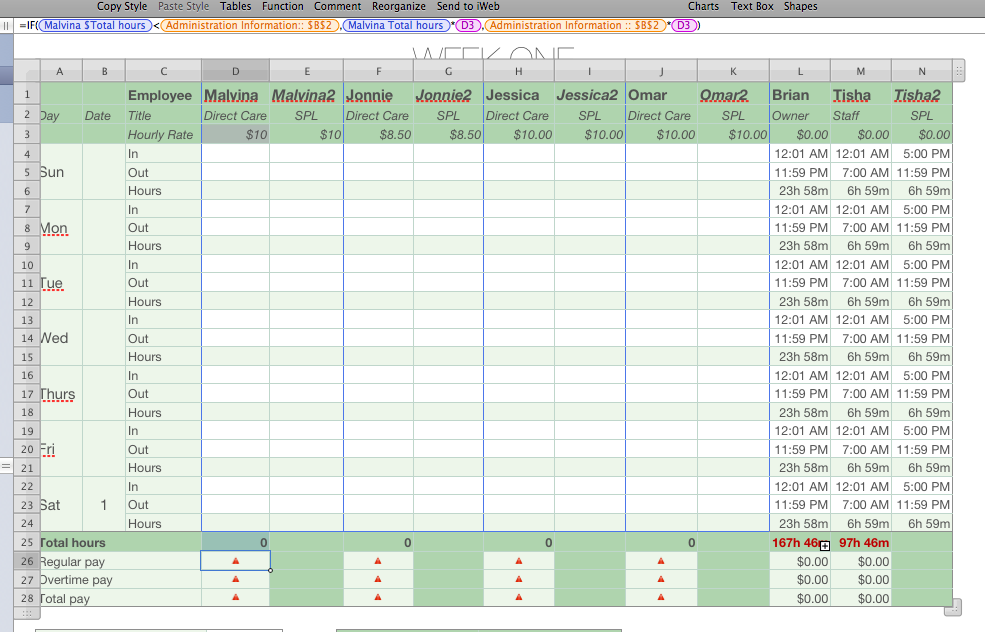 making an employee scheduler Apple Community