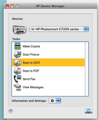 kromatisk Northern dybt HP All-in-One Printer/Scanner OCR support - Apple Community