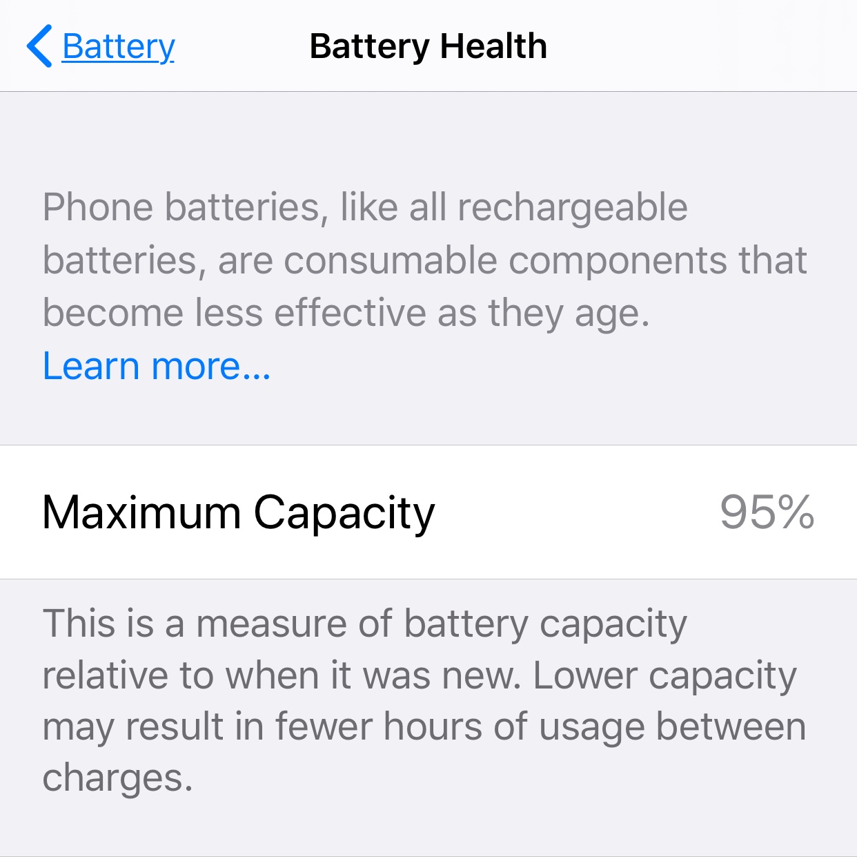 iPhone 11 Pro Max - Battery Capacity at 9… - Apple Community