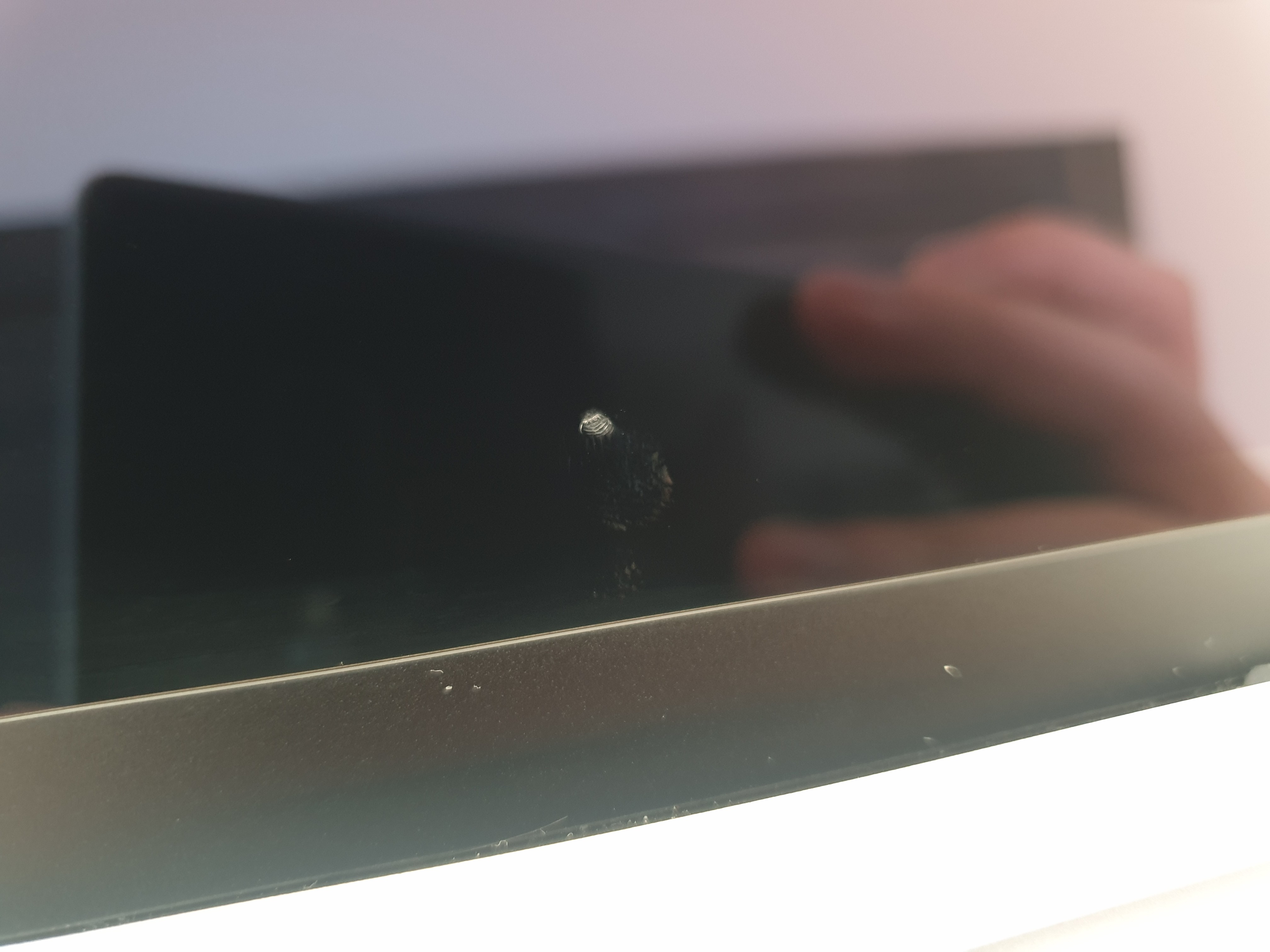 I found this kind of micro-scratches on the screen of my MacBook Pro 14