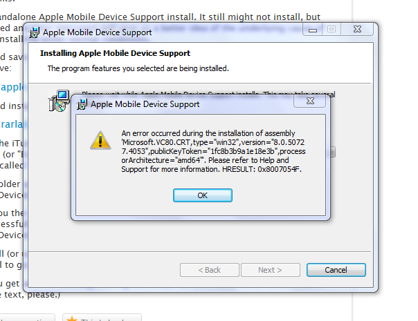 Program files common files apple mobile device support drivers нет папки