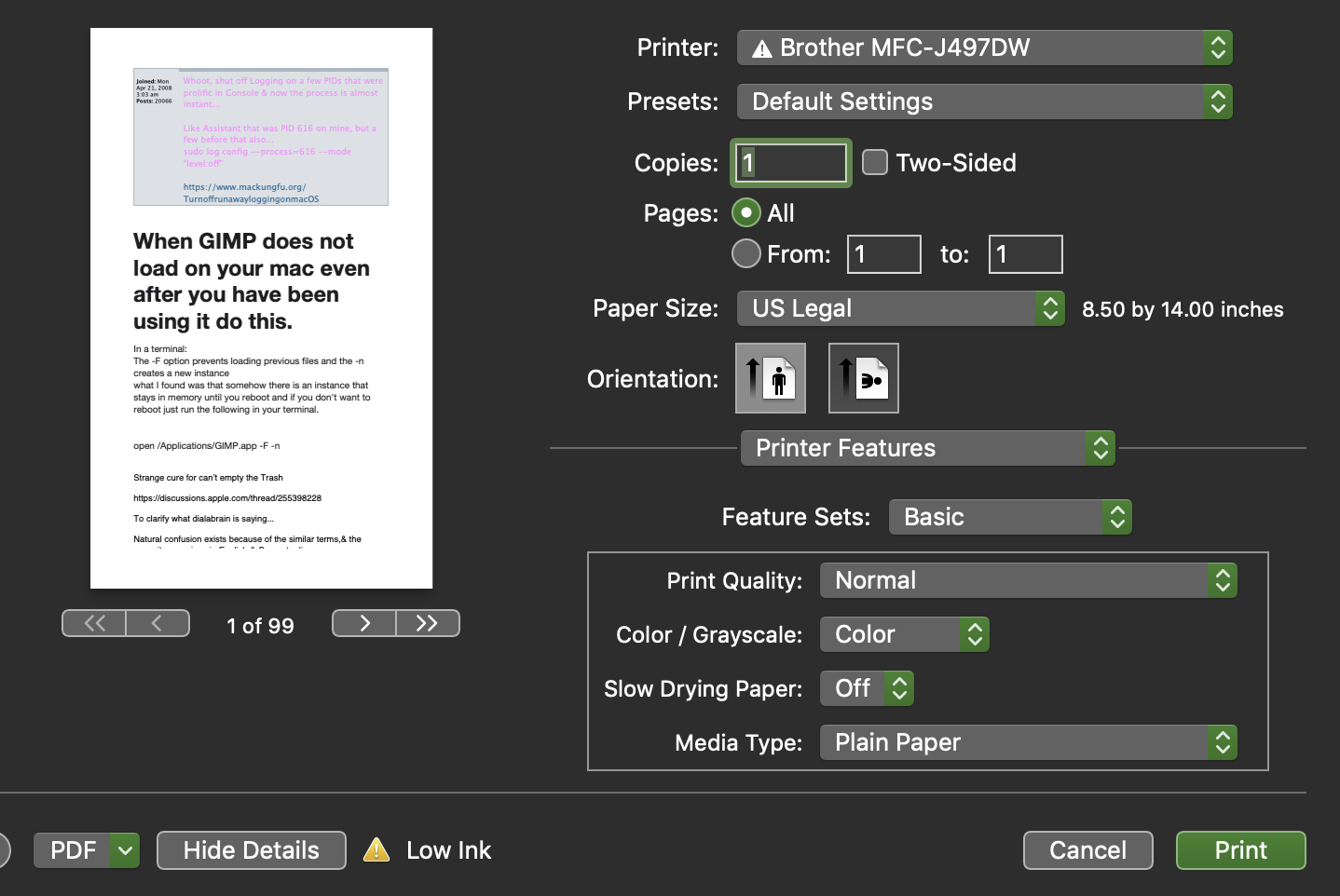 MacBook Air running Big Sur 11.7 can't pr… - Apple Community