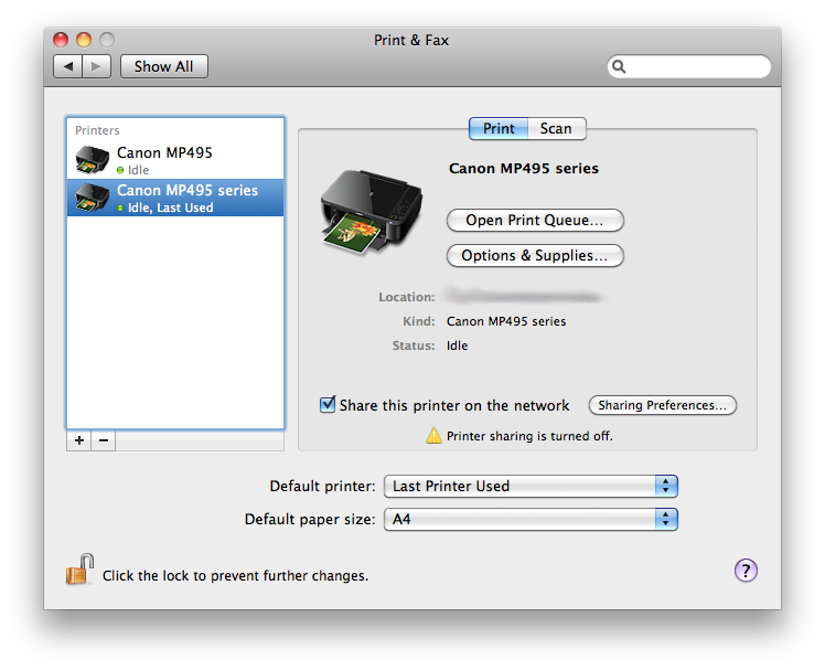 Canon MP495 Scanner not working Apple Community