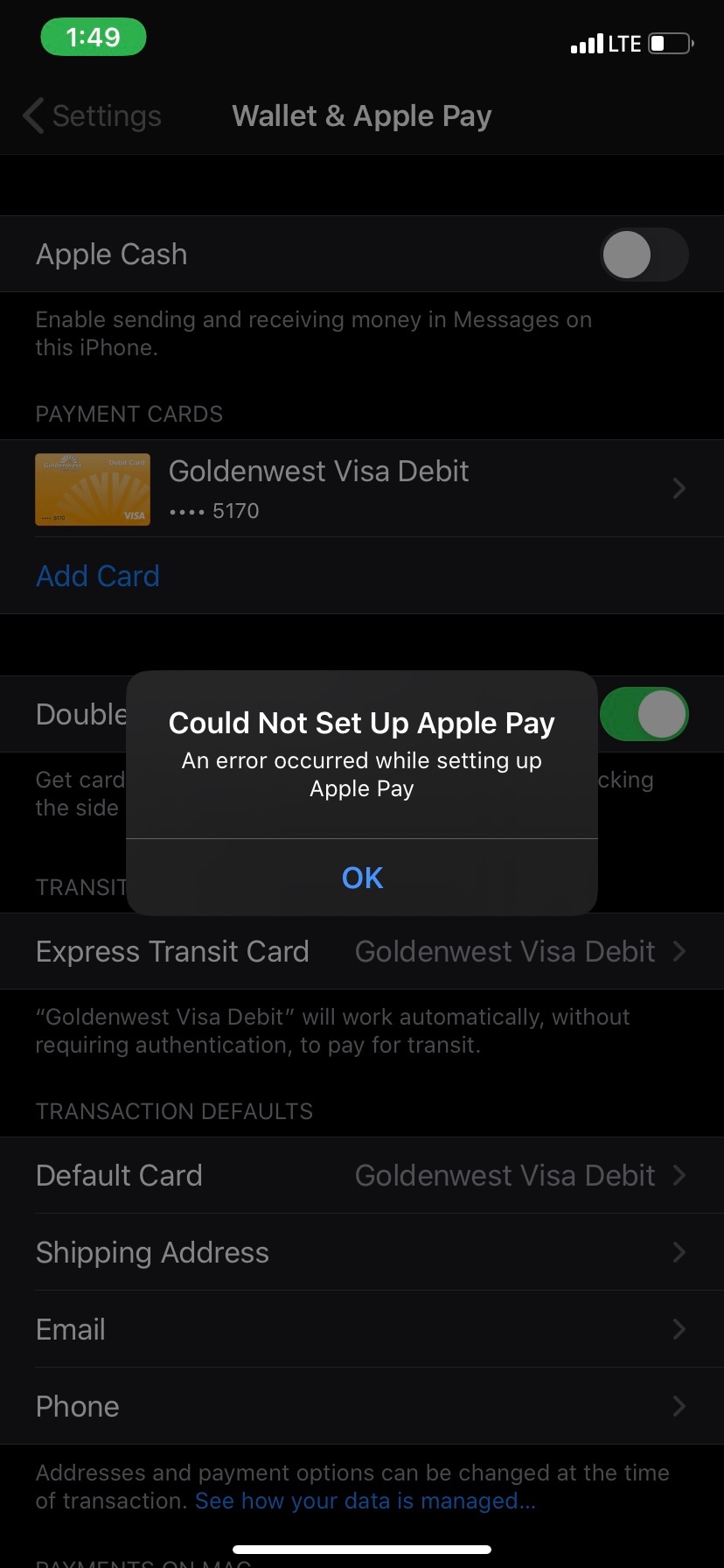 Wallet not working Apple Community