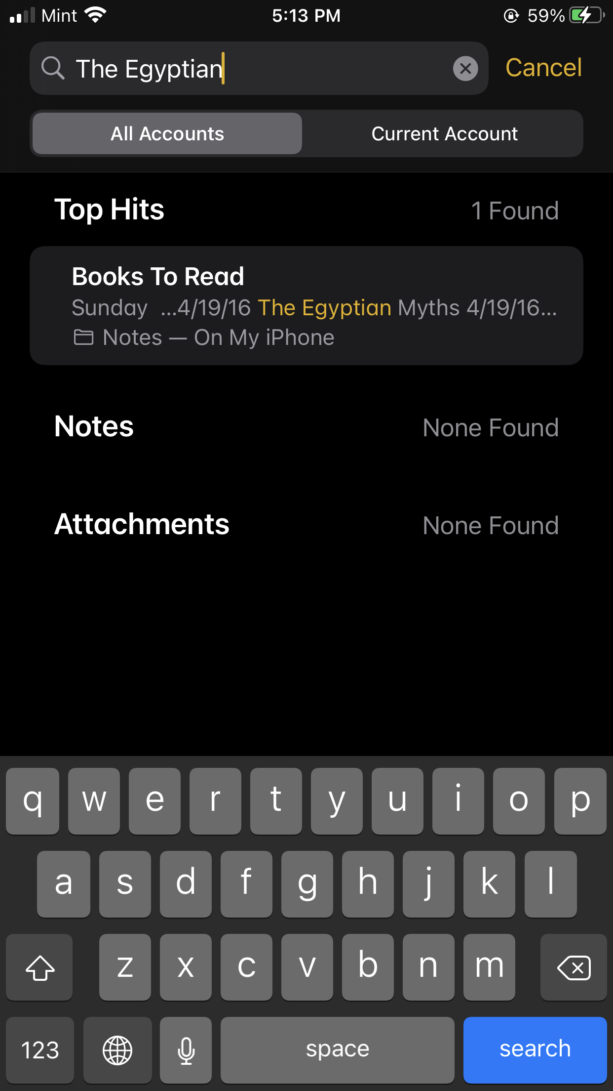 Help with the search function in the Note… Apple Community