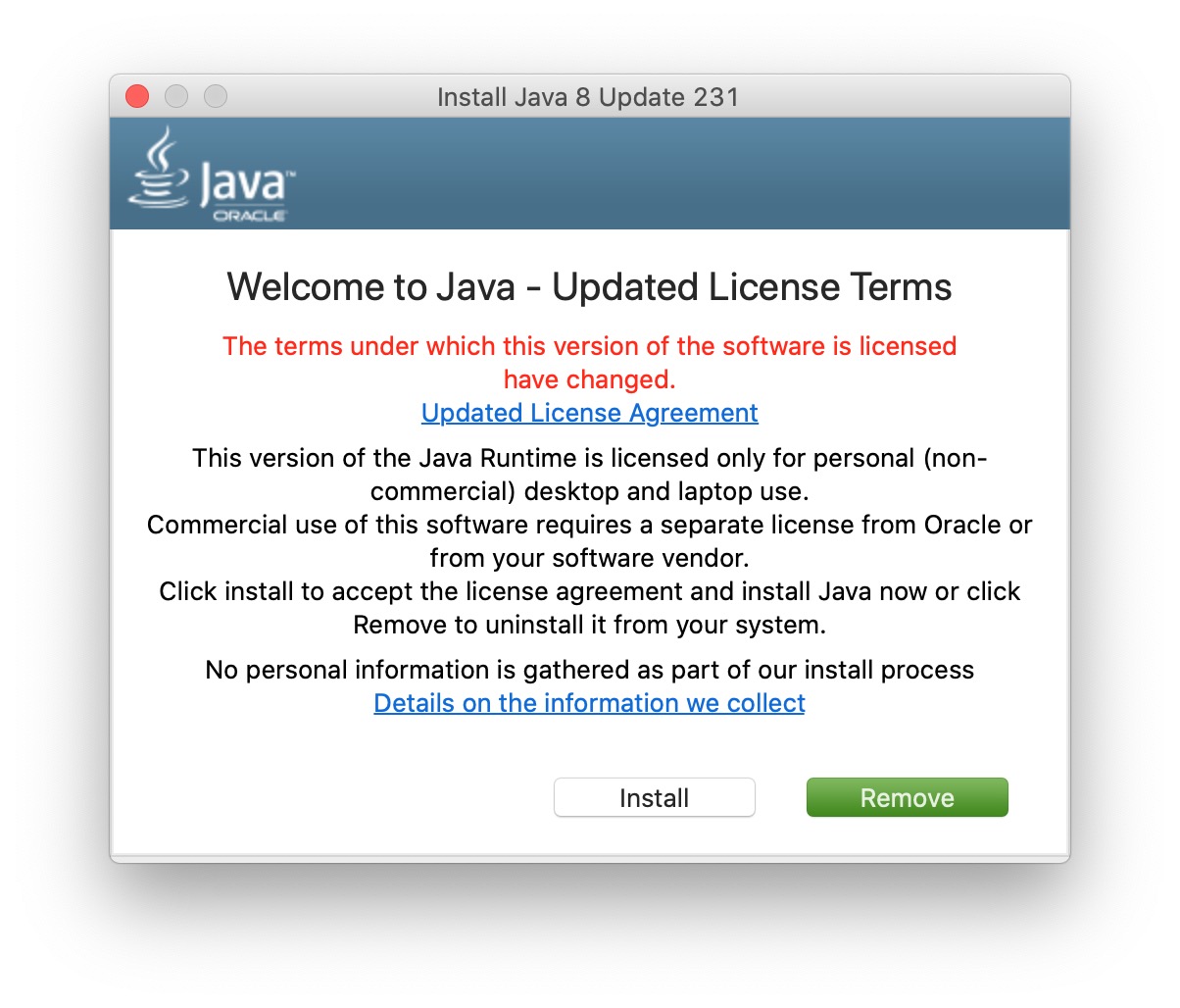 Java 8 update 144 download mac