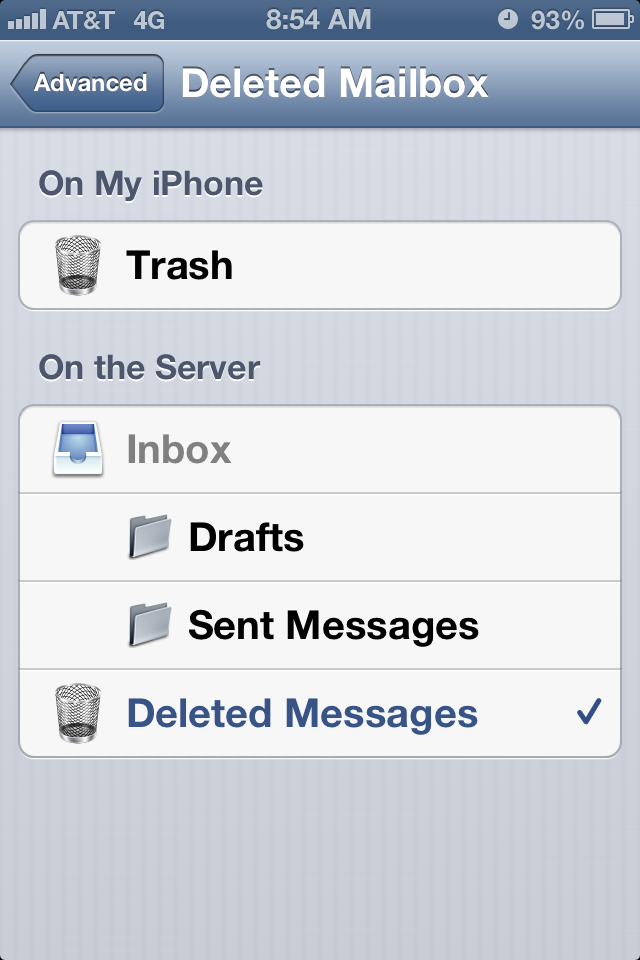 Deleted email cannot be moved to trash Apple Community