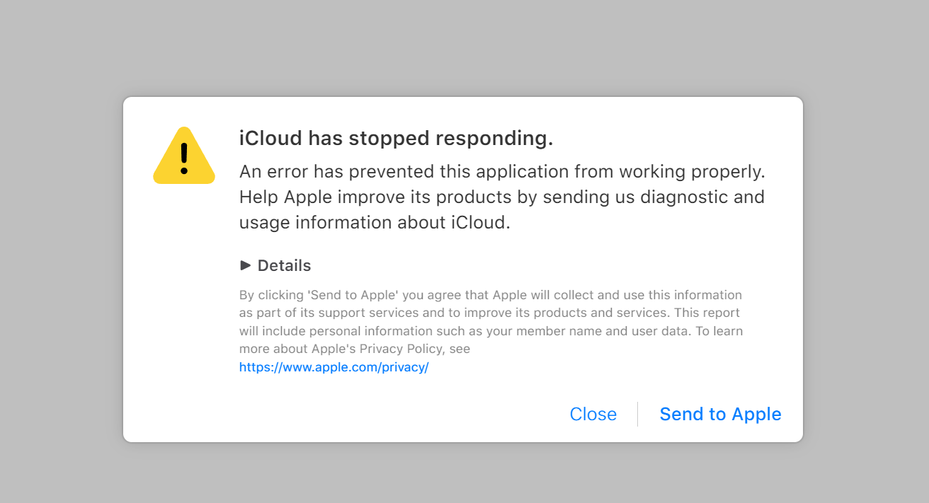 iCloud has stopped responding ? on PC win… Apple Community