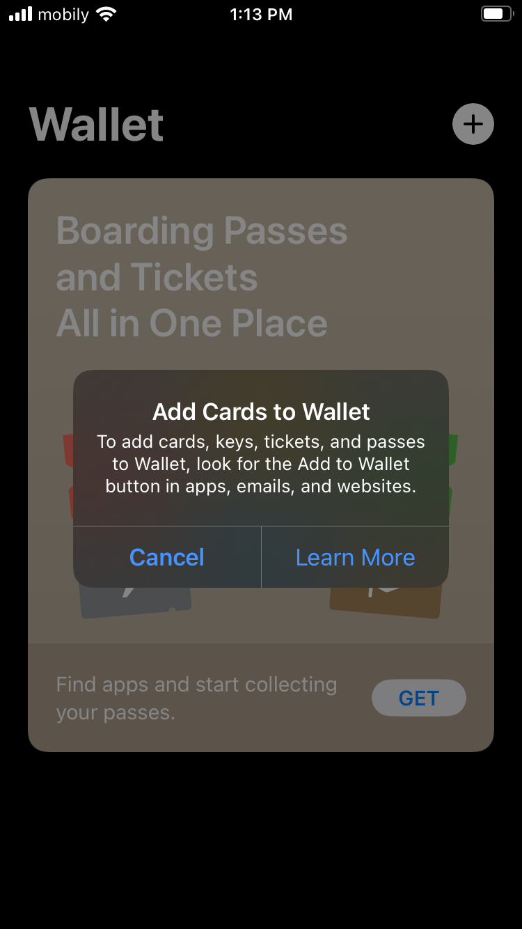 cant add to card my apple wallet Apple Community