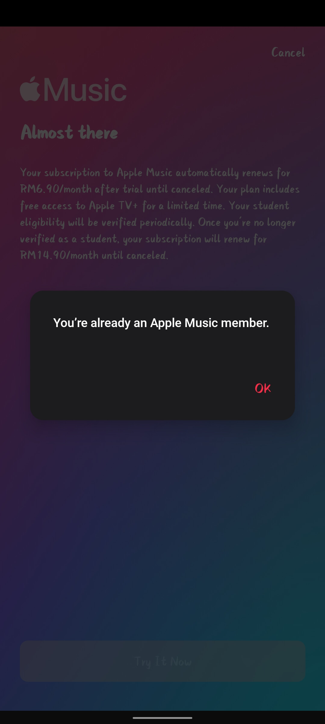 Apple Music Student Plan Subscription - Apple Community