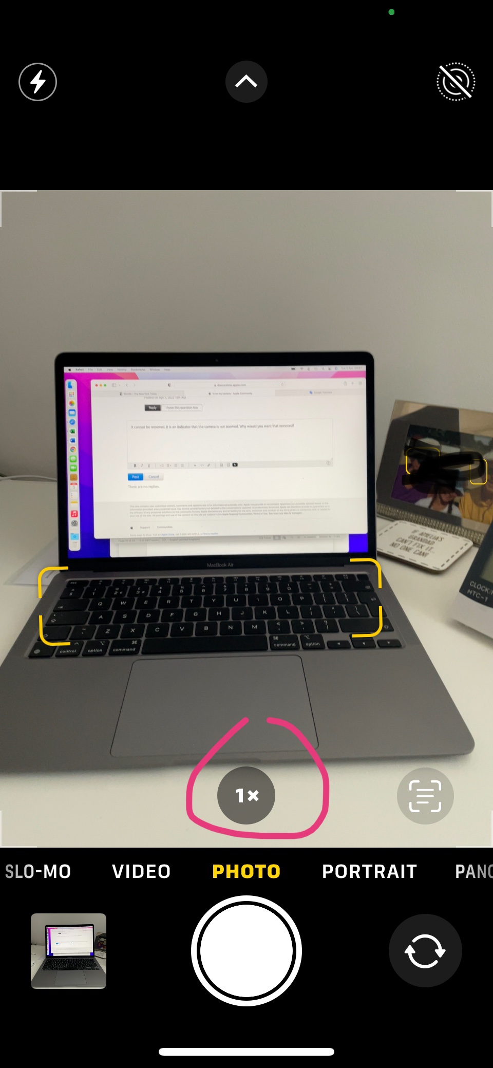 1x on my camera Apple Community