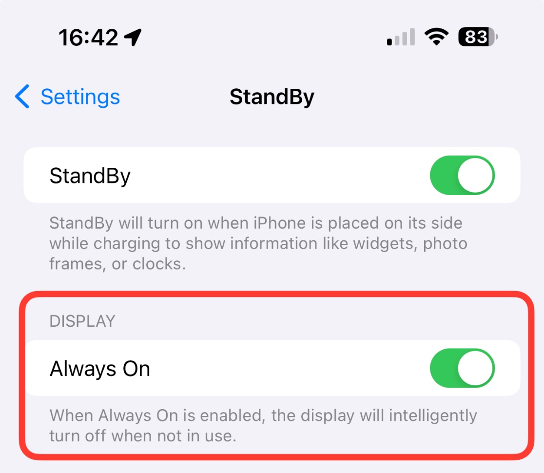 Standby Mode not staying on iPhone 15 Pro - Apple Community