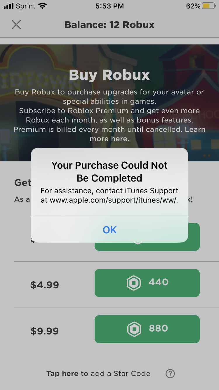 My Itunes Its Need Support On Roblox Apple Community
