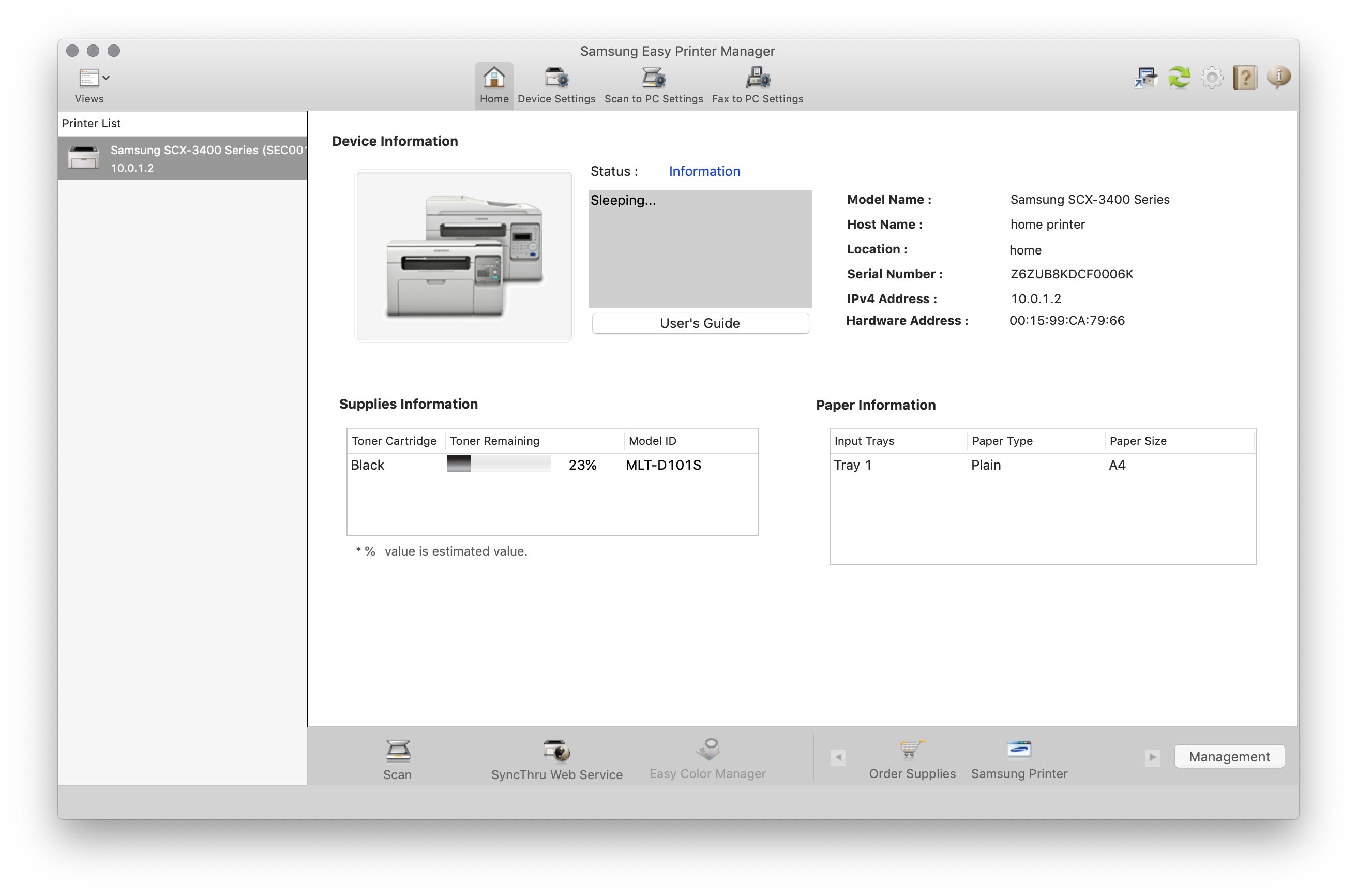 Samsung printer manager for mac