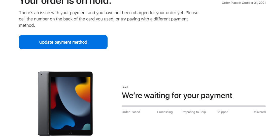 Wont let me change my payment method? Apple Community