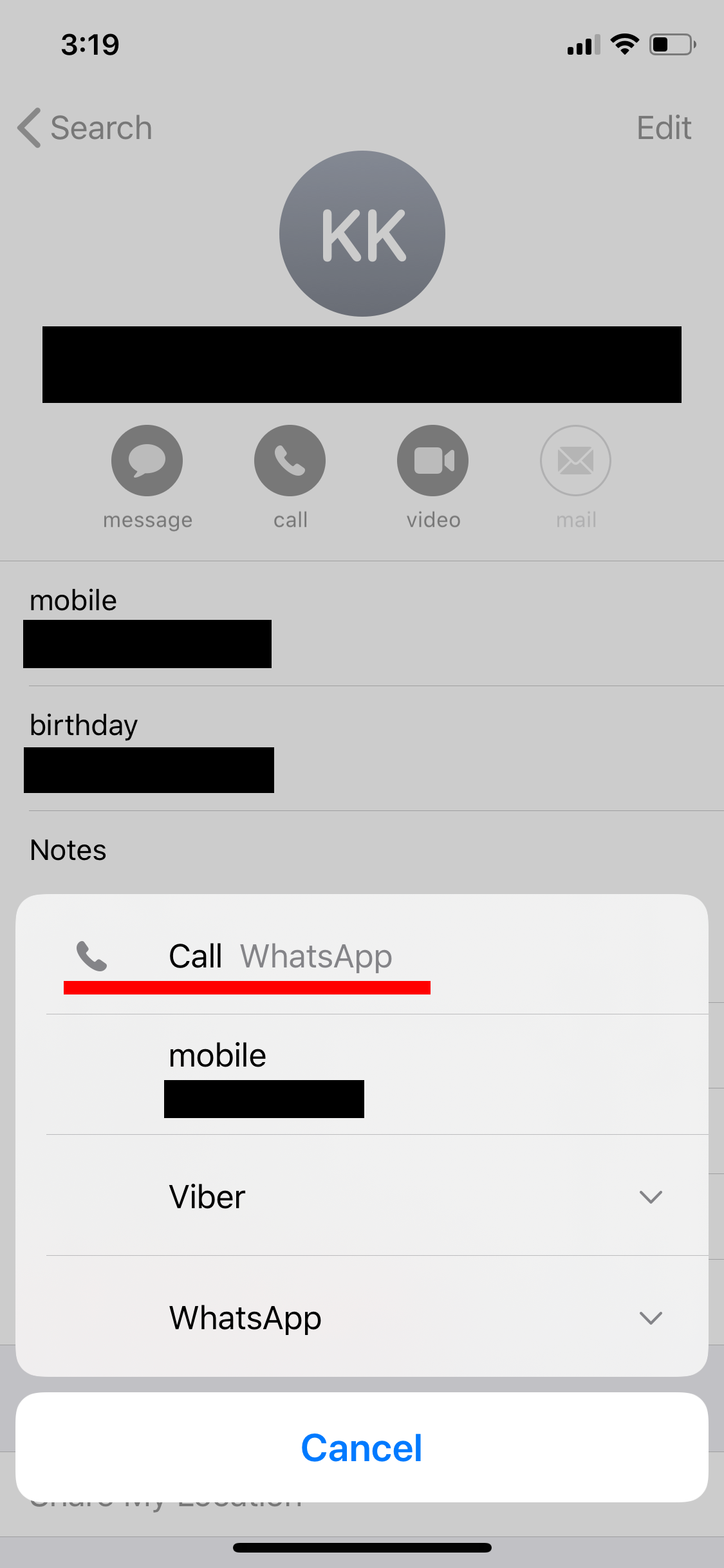 how to remove add chat shortcut in whatsapp