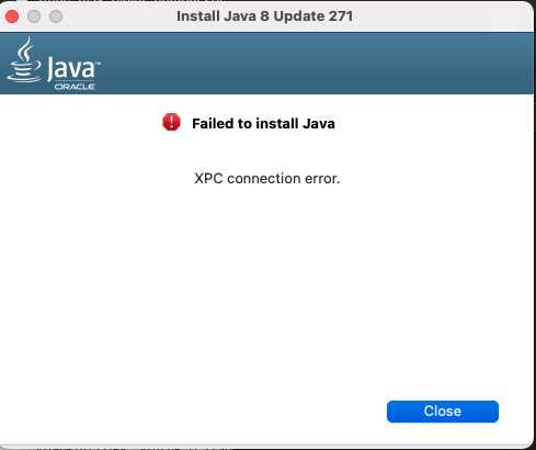 Java Xpc Error Apple Community