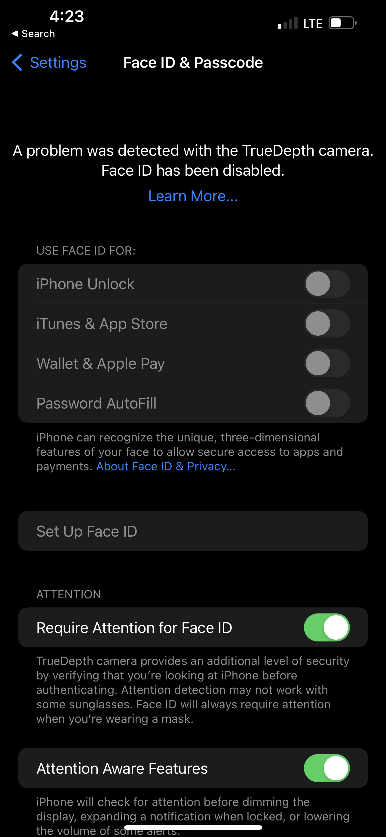 My Face ID has been disabled? Apple Community