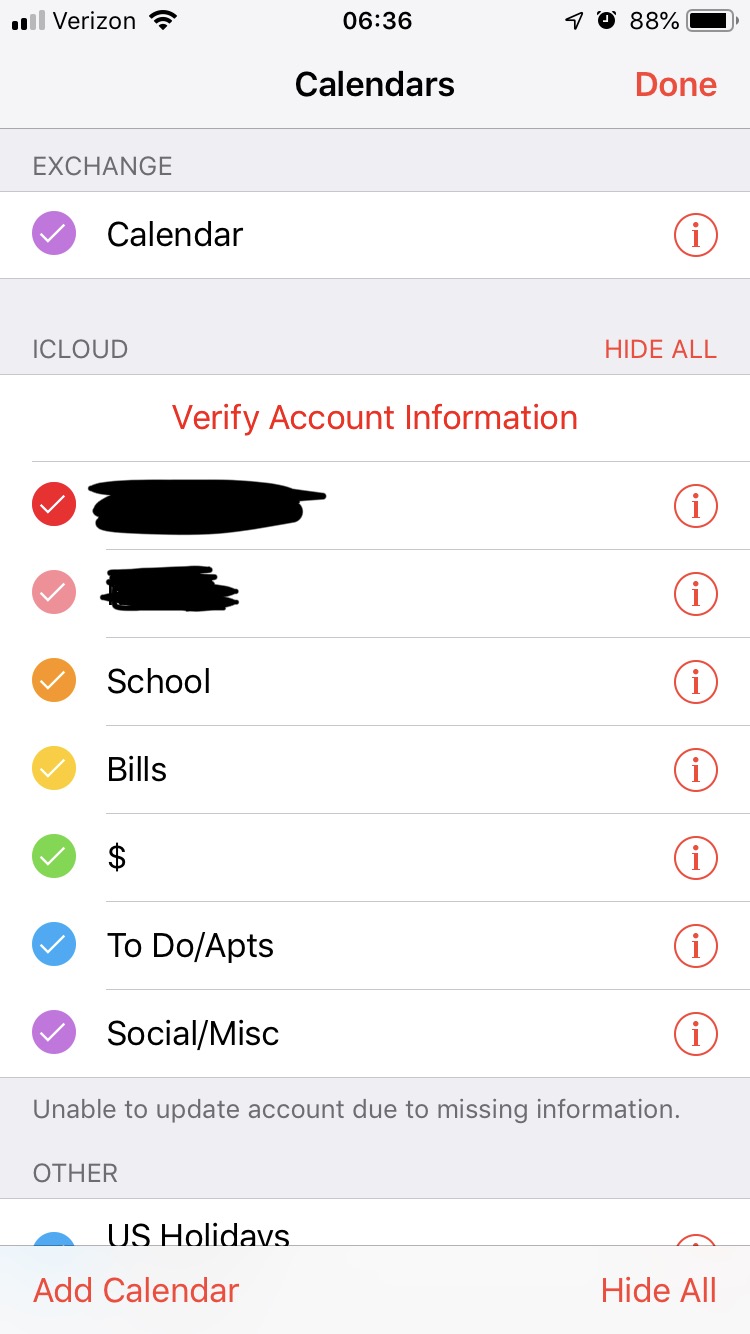 Can’t Verify Account Information Apple Community