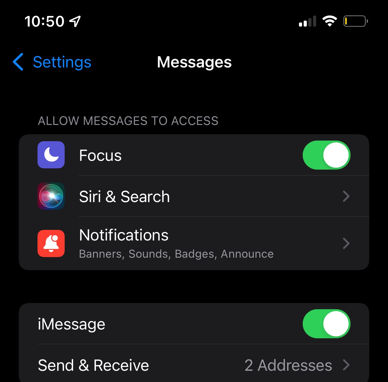 Share Focus Status Not Showing Up In Mess… - Apple Community