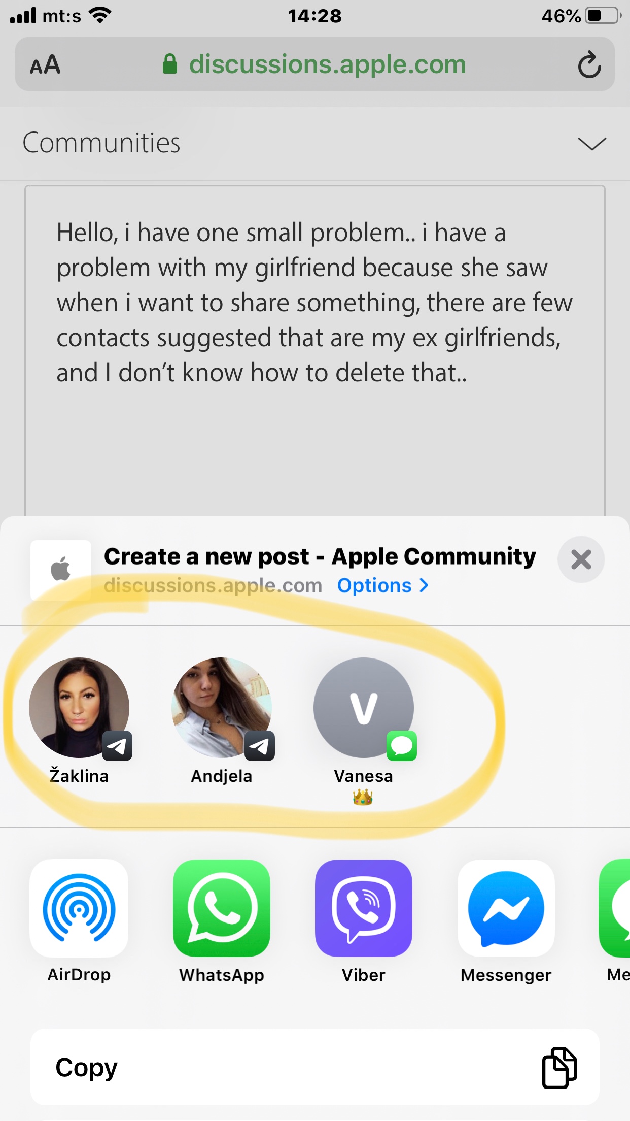 Sharing help - Apple Community