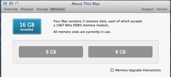 Macbook Pro (2010) 16gb memory - Apple Community