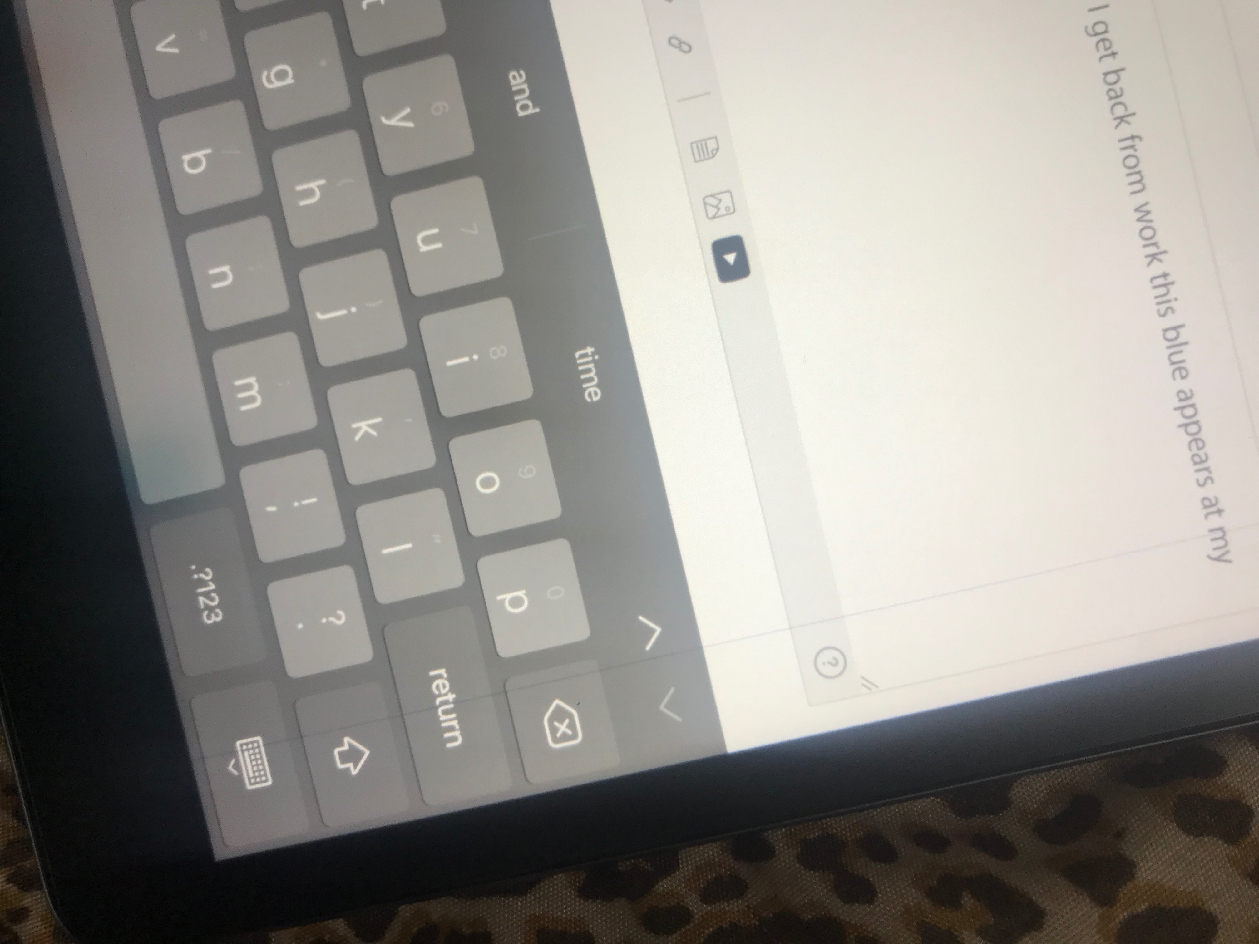 Blue line on my screen Apple Community