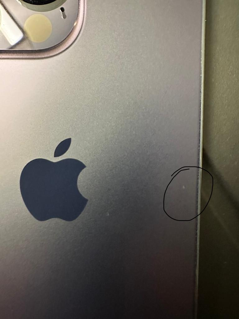 iPhone 14 Pro- minor scratch on back matt… - Apple Community