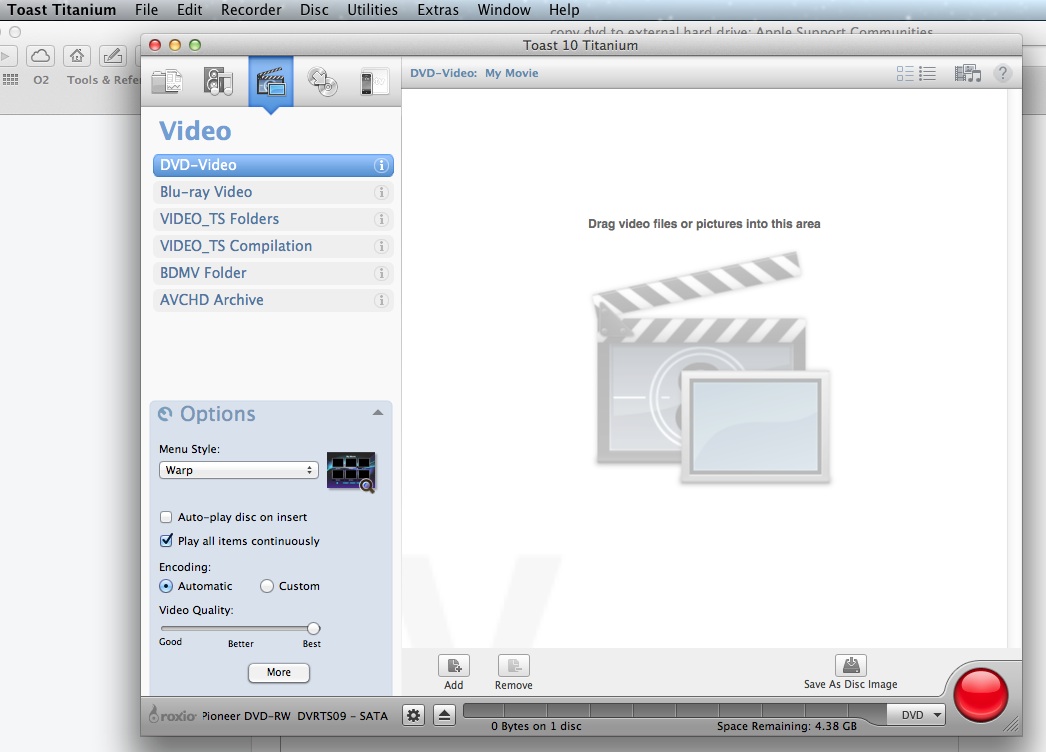 copy dvd to external hard drive Apple Community