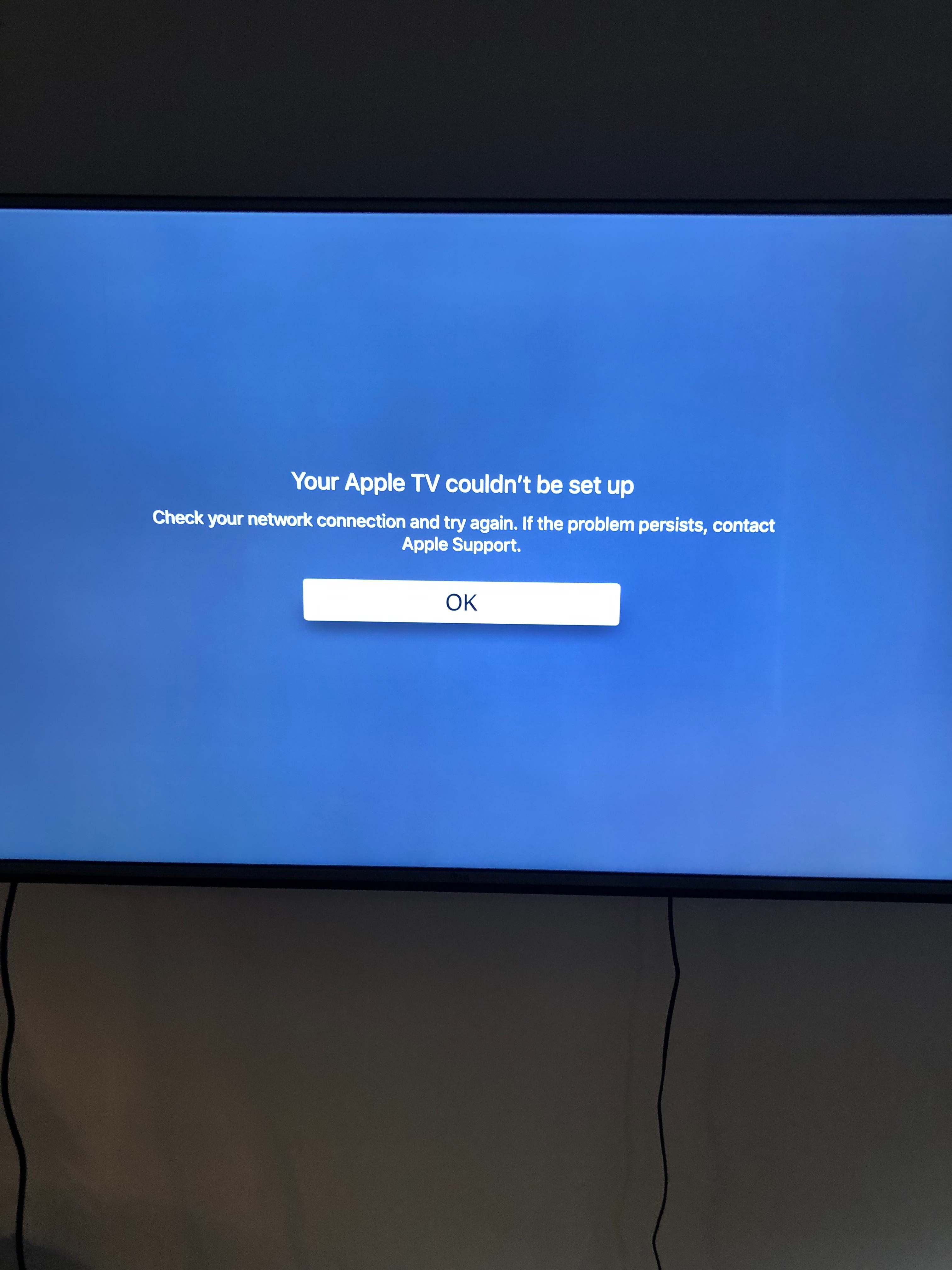 døråbning Bærecirkel mirakel Unable to connect Apple TV to wifi network - Apple Community