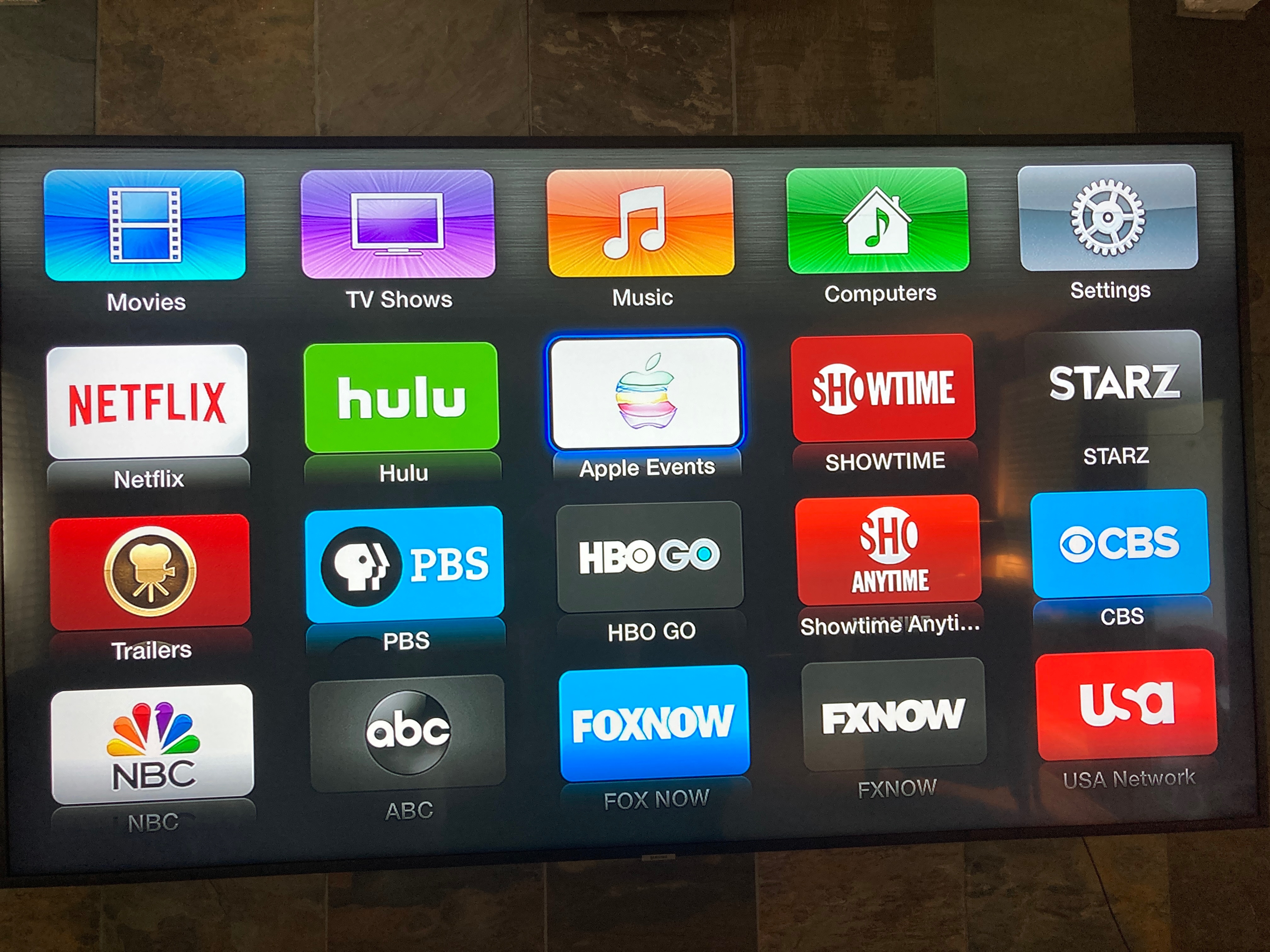Kommerciel Afbrydelse rense There is no Apple TV icon on my Apple TV… - Apple Community