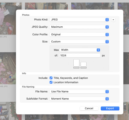 How can I resize images in Photos Apple Community