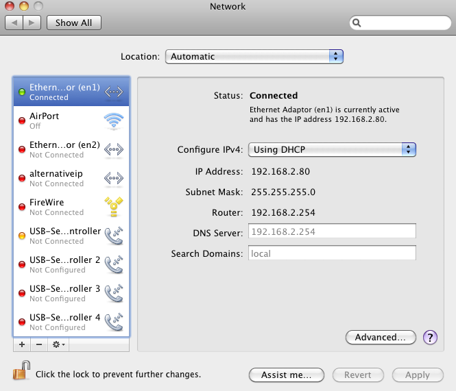 Fixed IP address for NAS - Apple Community