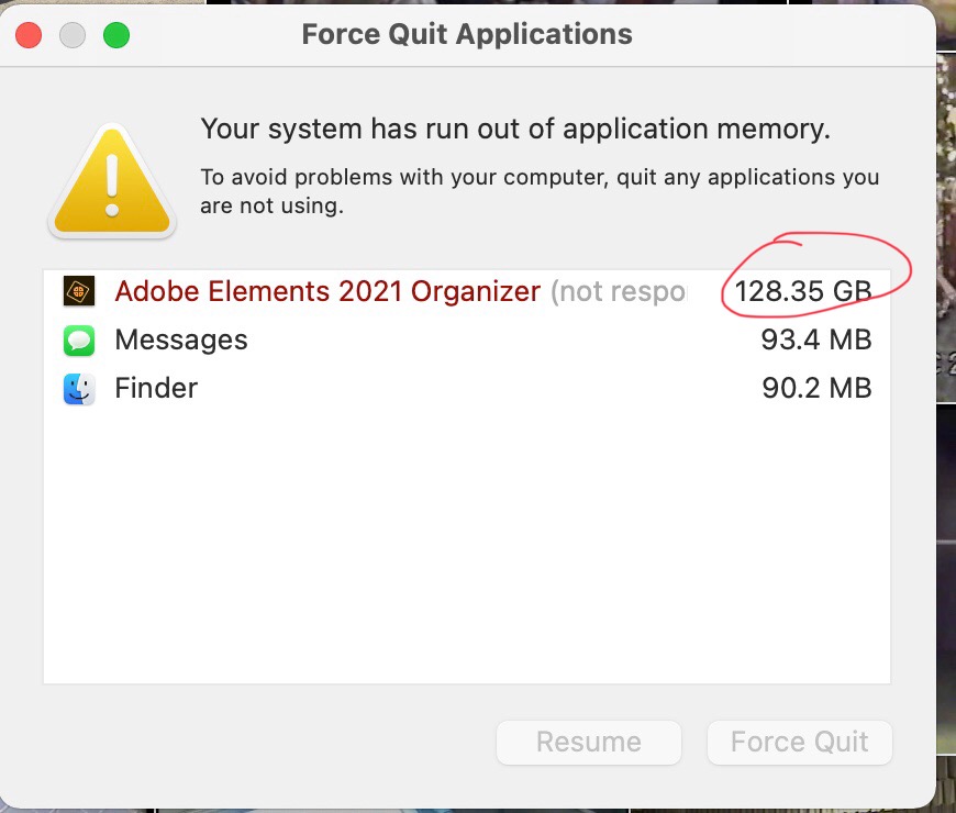 Your system has run out of application me… - Apple Community